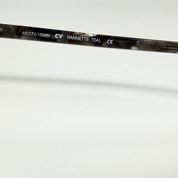 BCBGMAXAZRIA Nannette Teal Eyeglasses Frames Cat Eye Made Italy‎ 53 17 135 21372